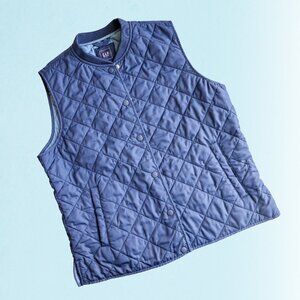 Vintage L Women's GAP Dark Navy Quilted Vest ❄️ Perfect for Winter
